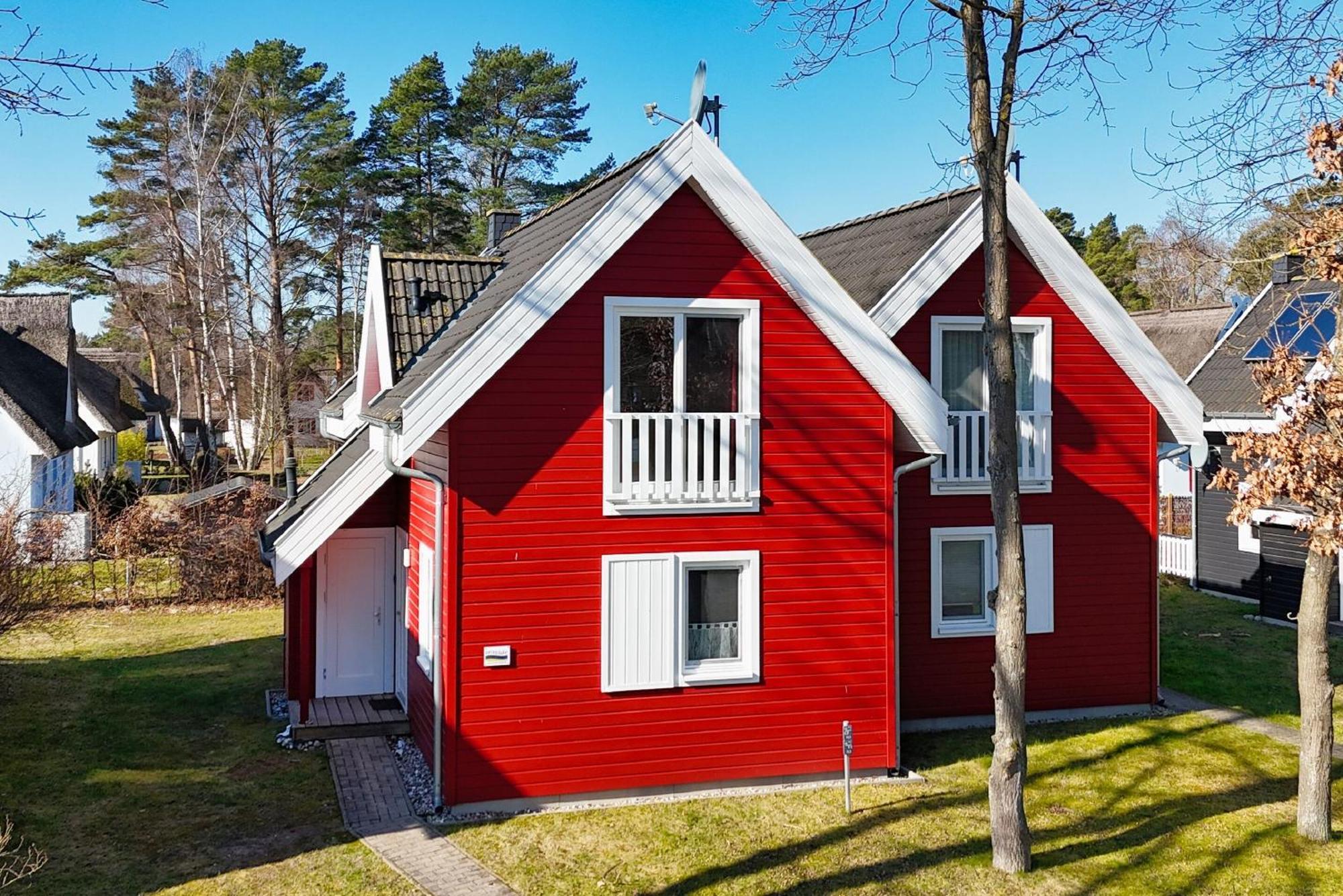 Ferienhaus Wellenlaeufer Haus - Sauna, Terrasse, Garten Glowe Exterior photo